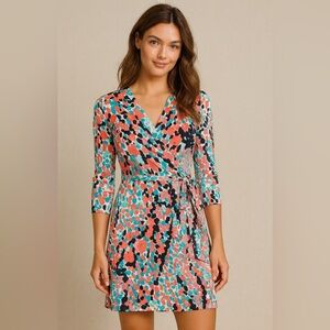 Silk Stretchy Lilly Pulitzer Anjelica Dress in Multi Color Sz Small